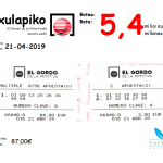 2019-04-21 Itxulapiko Gordo apustu txostena