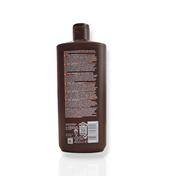 Piz Buin crema solar 30 FPS 400ml foto trasera indicaciones
