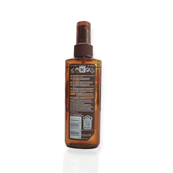 Piz Buin aceite bronceador Tan & Protect 30 FPS 150ml foto trasera producto