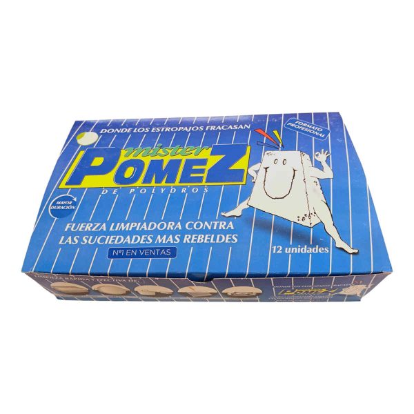 Caja Piedra limpieza Mister Pomez frontal