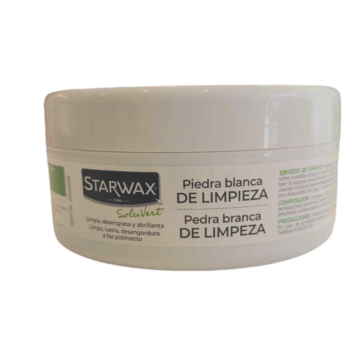 Piedra blanca de limpieza Starwax costado