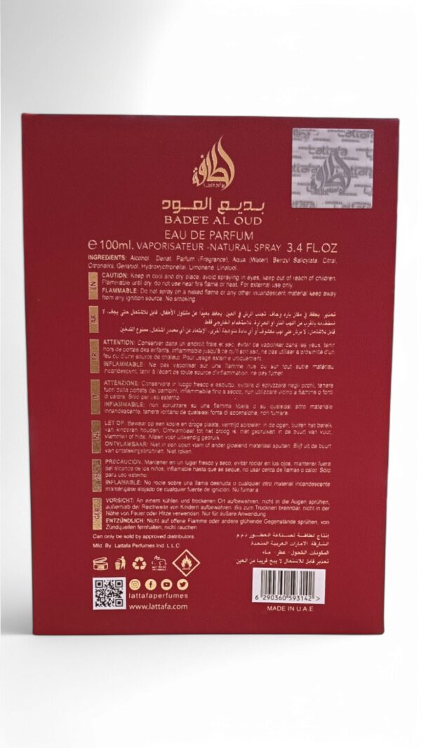 Lattafa Badee Al Oud Sublime EDP 100ml - Imagen 3