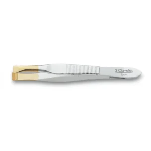 Pinza de depilar punta ancha 3 Claveles