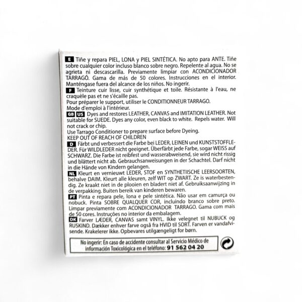 Tinte Tarrago Autobrillante 25ml - Piel, Lona y Sintéticos - Imagen 4