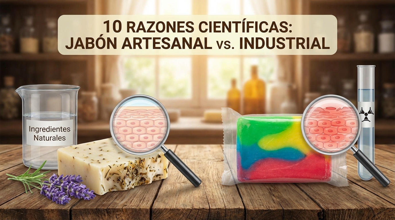 5 Razones Científicas por las que el Jabón Artesanal es Mejor para tu Piel que el Industrial