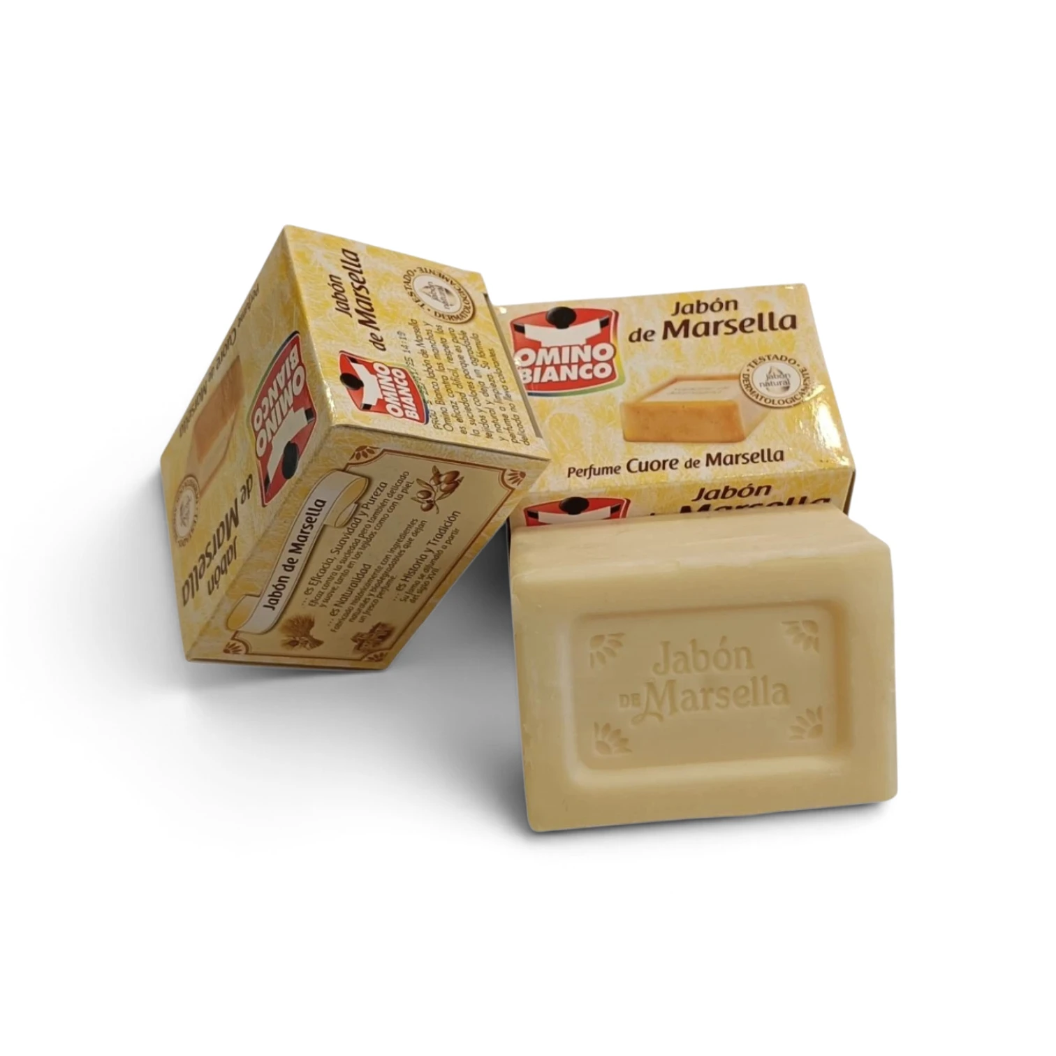 Pastilla de jabón de Marsella Omino Bianco de 250 g
