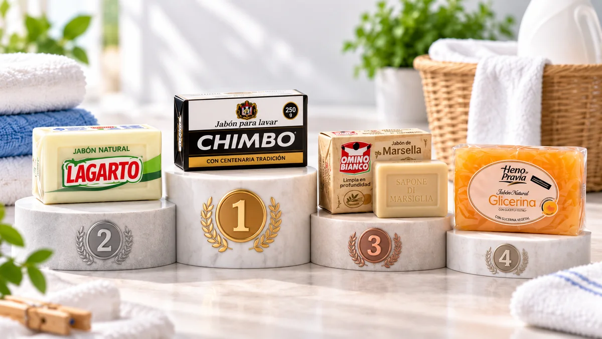 Los mejores jabones de pastilla: Chimbo, Lagarto y el de Marsella